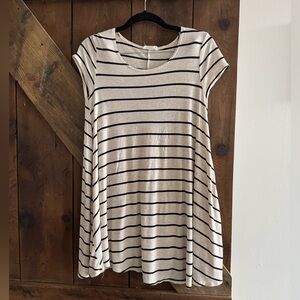 Poetry Black and Cream Striped Tunic